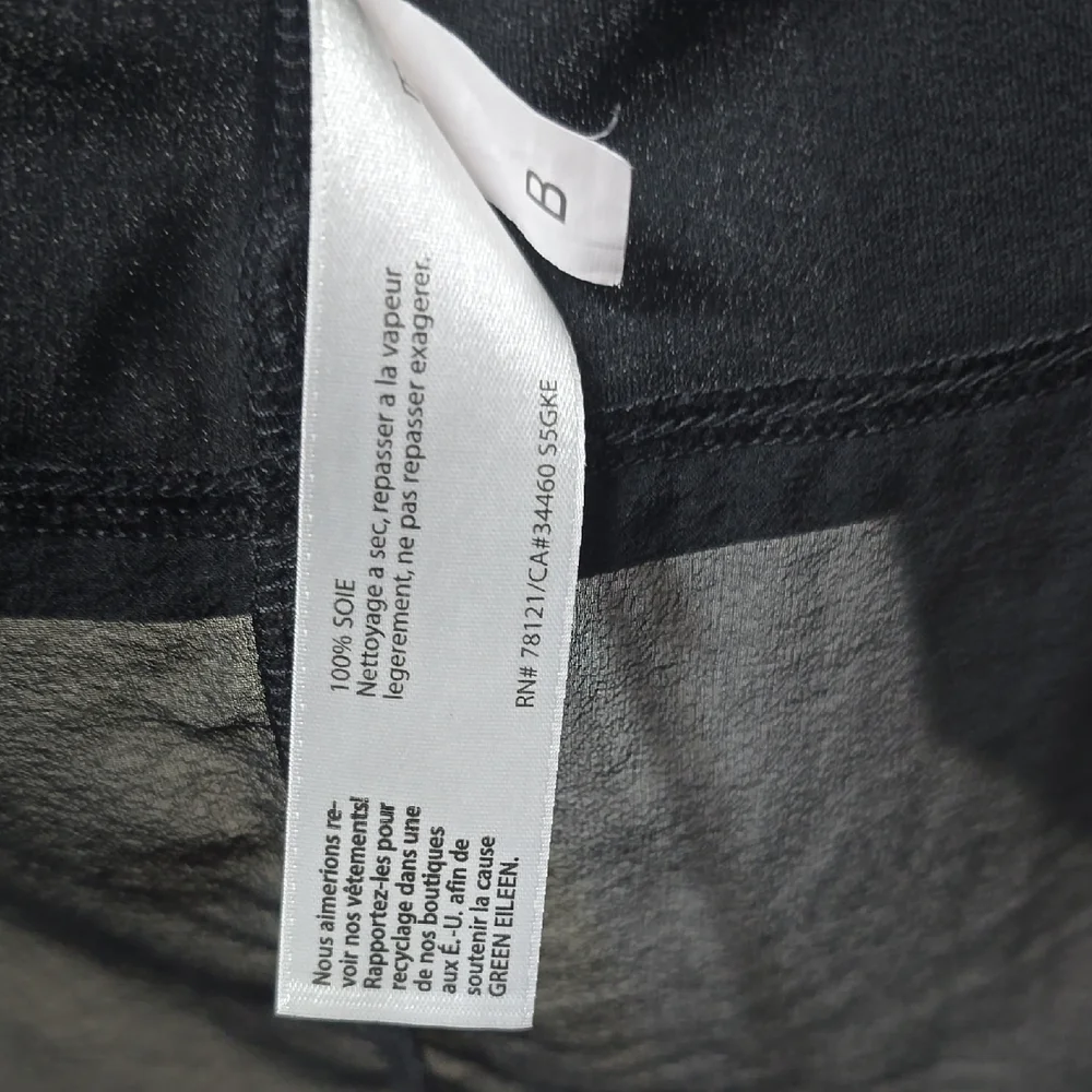 Eileen Fisher Black Open Front Cardigan - Picture 3 of 8